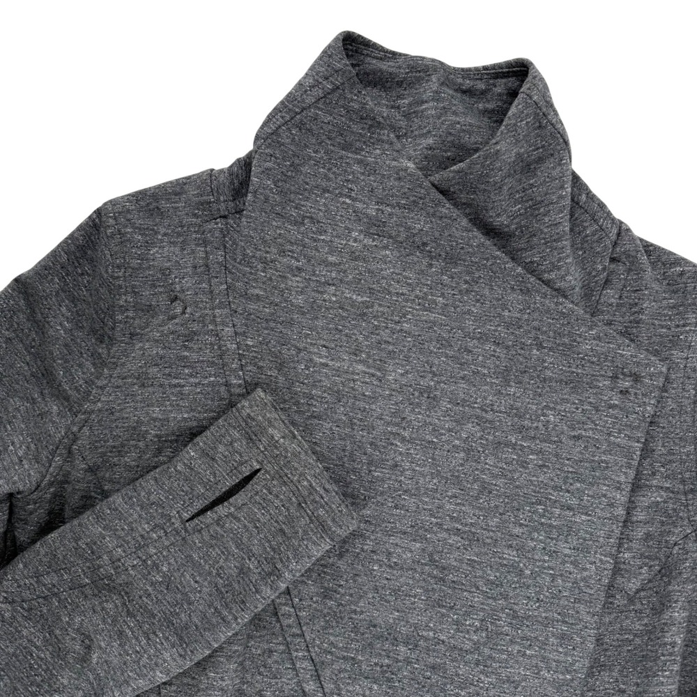 Lululemon That's‎ a Wrap Jacket in Heathered Snow Slub Coal Gray Women's Size 4